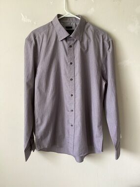 Jos. A. Bank Men's Classic Button-Down Shirt in gray check.